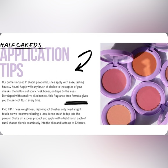 HALF CAKED In Bloom Pressed Powder Blush - Picture 4 of 4